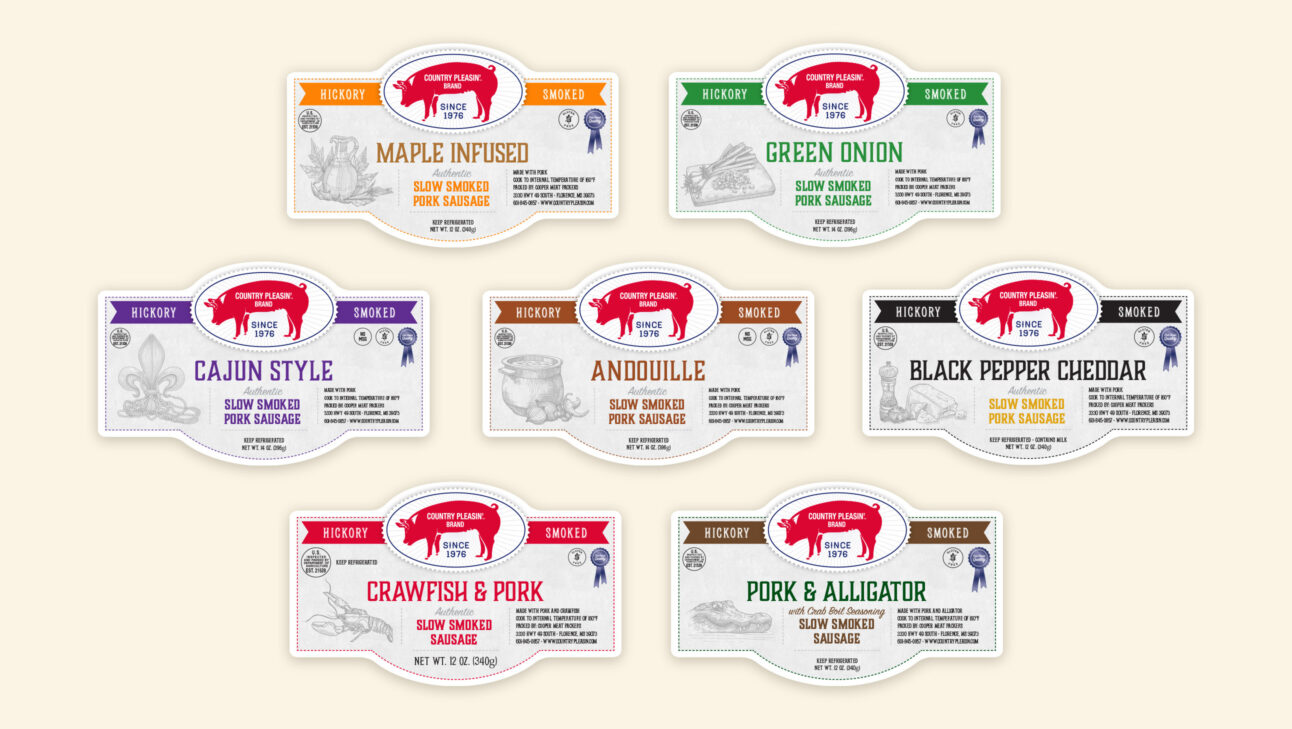 Country Pleasin Label Designs
