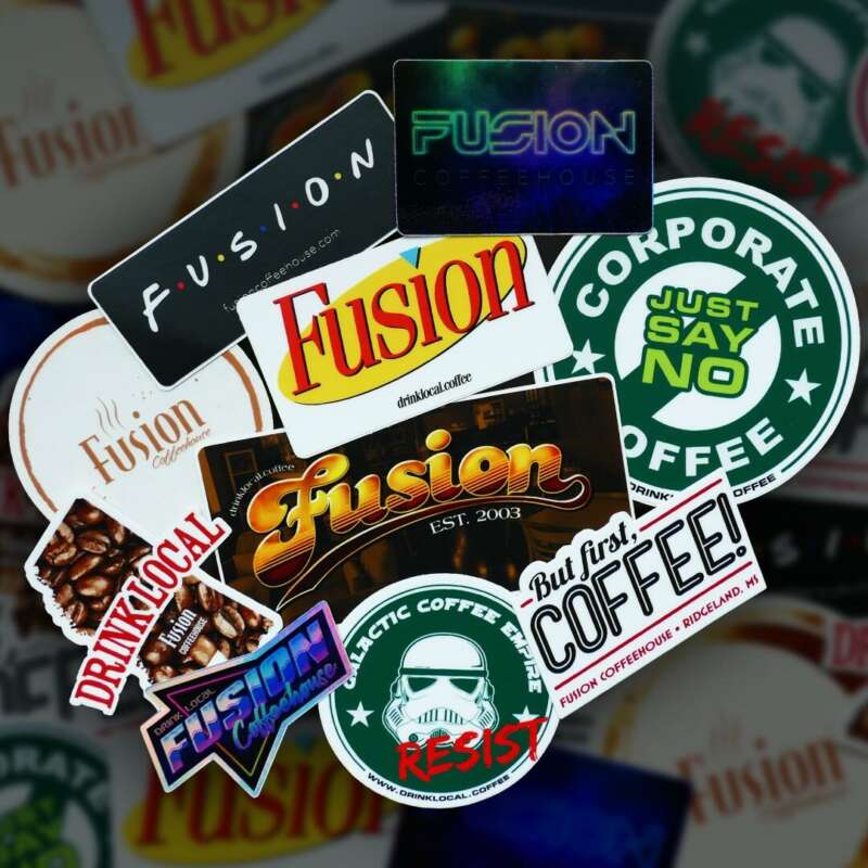Fusion Coffeehouse Stickers