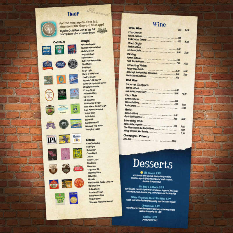 Georgia Blue Beer List