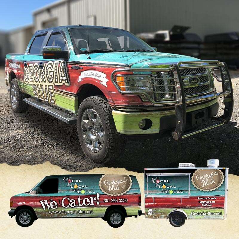 Georgia Blue Vehicle Wraps