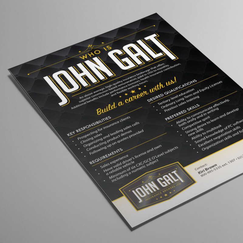 John Galt Recruitment Flyer