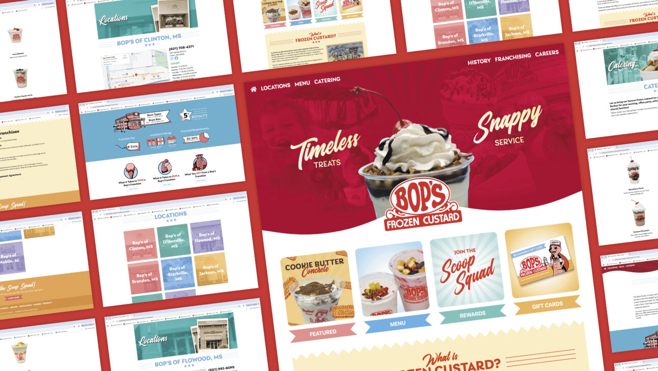 Bop's Frozen Custard Website