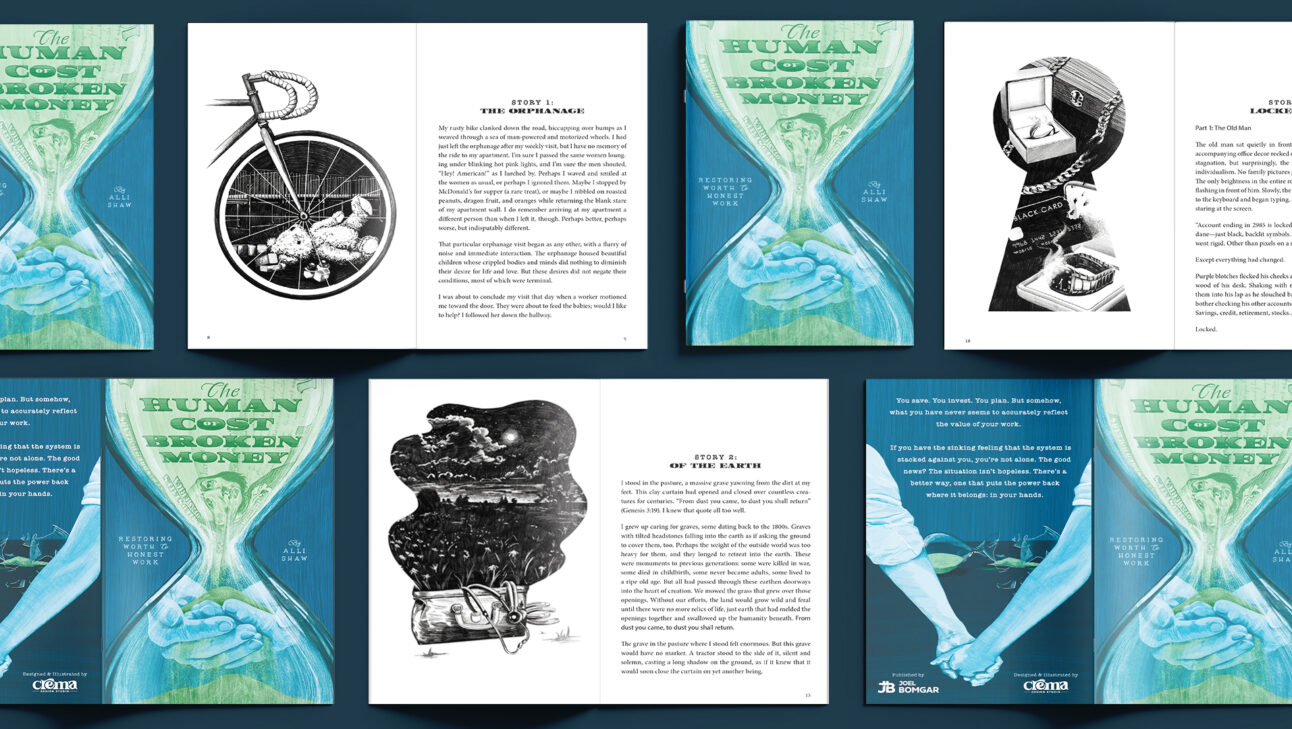 Digital Finance Education Book Layout and Custom Illustrations